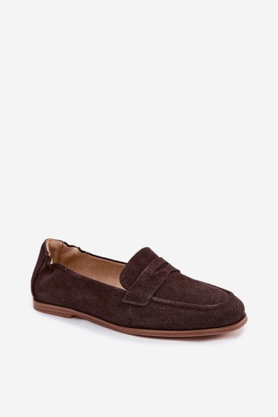 Vinceza Suede Loafers 18122 Chocolate 2