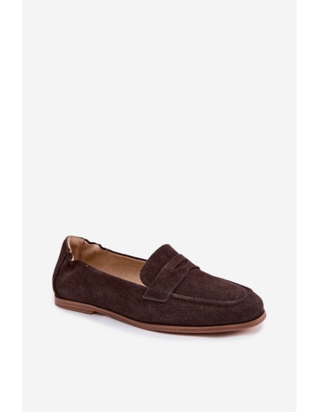 Vinceza Suede Loafers 18122 Chocolate