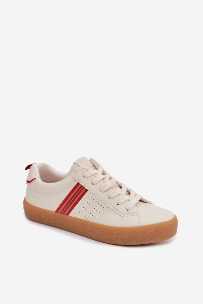 Eco Leather Women's Sneakers Big Star TT274307 Light Beige 2