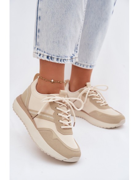 Women's Platform Sneakers Big Star TT274278 Beige