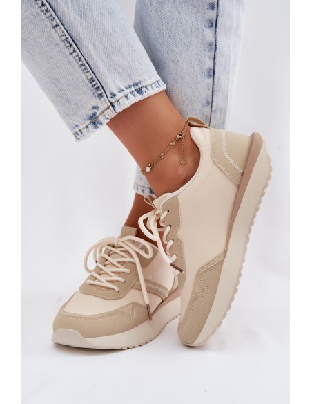 Women's Platform Sneakers Big Star TT274278 Beige