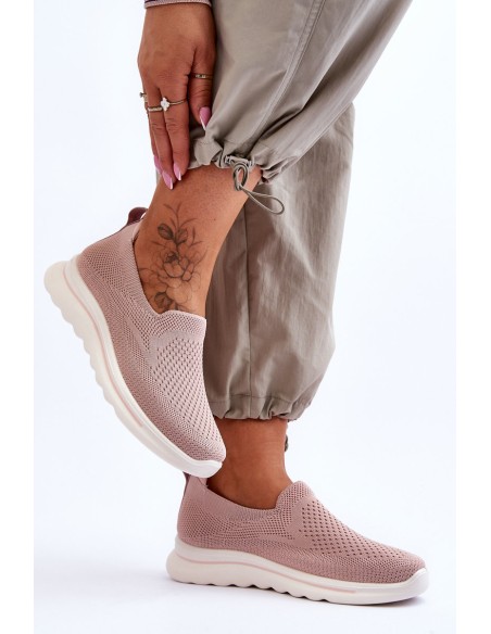 Women's Textile Slip-on Sneakers Pink Adiora