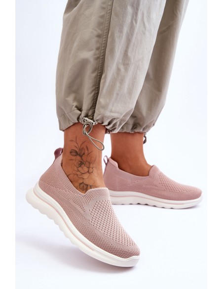 Women's Textile Slip-on Sneakers Pink Adiora