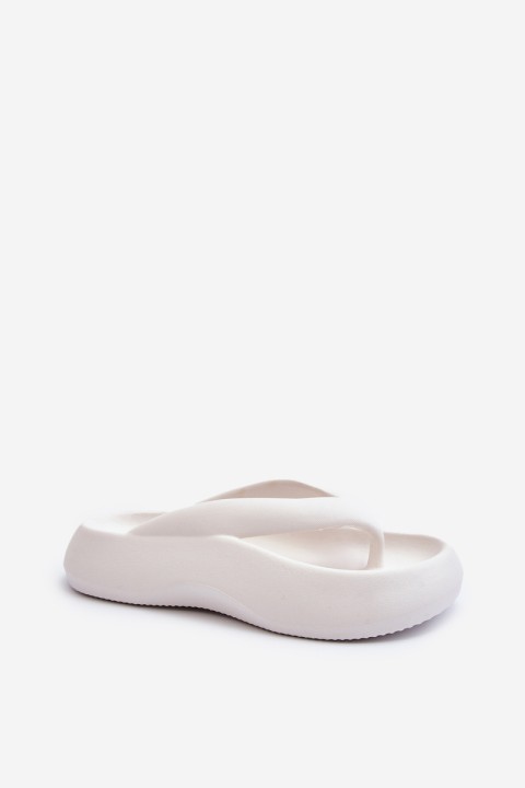 Women's Foam Flip Flops White Roux