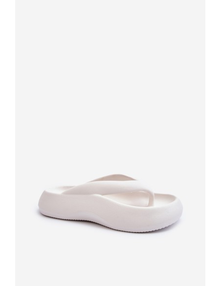 Women's Foam Flip Flops White Roux