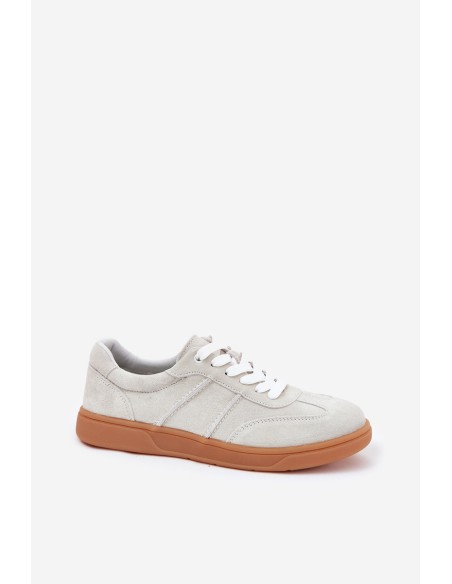 Suede Low Sneakers Women Grey Paliana