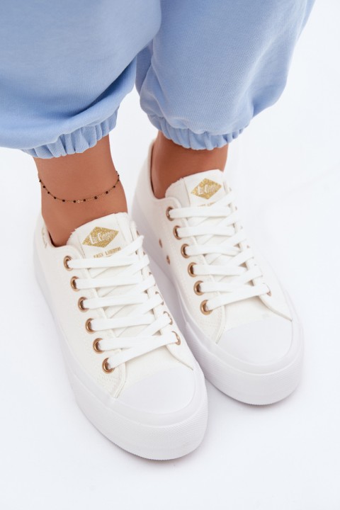 Women's Platform Sneakers Lee Cooper LCW-26-31-4369 White