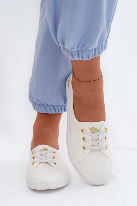 Women's Sneakers White Gold Lee Cooper LCW-26-02-4043