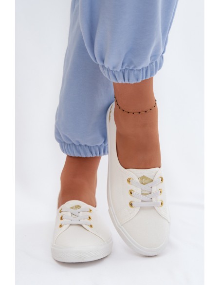 Women's Sneakers White Gold Lee Cooper LCW-26-02-4043