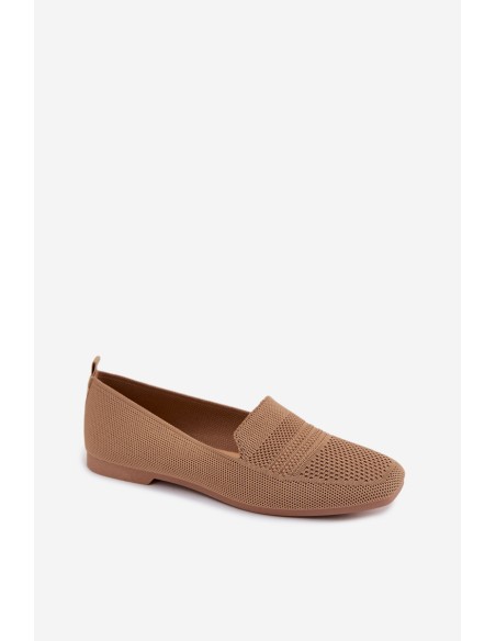 Material Women's Light Brown Moccasins Dorielle