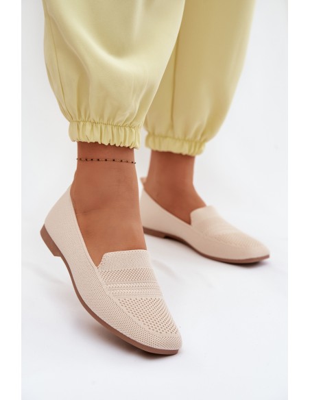 Women's Fabric Loafers Light Beige Dorielle
