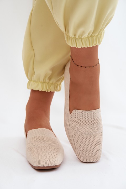 Women's Fabric Loafers Light Beige Dorielle