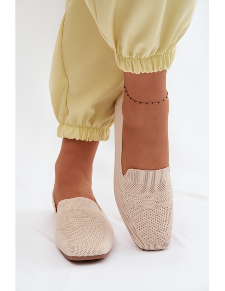 Women's Fabric Loafers Light Beige Dorielle