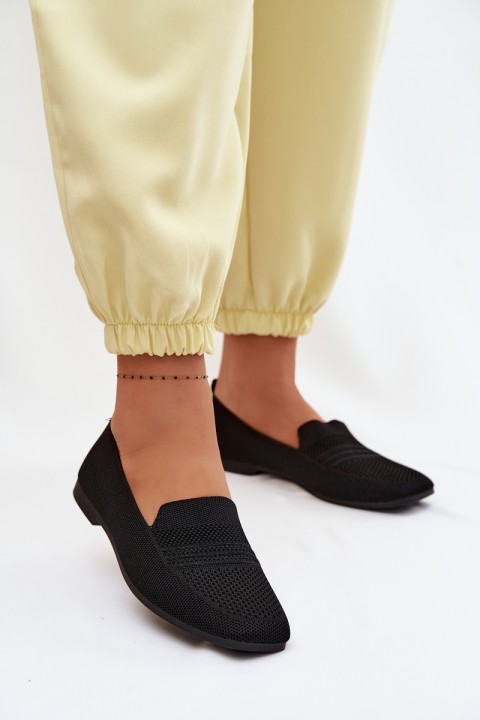 Women's Fabric Loafers Black Dorielle