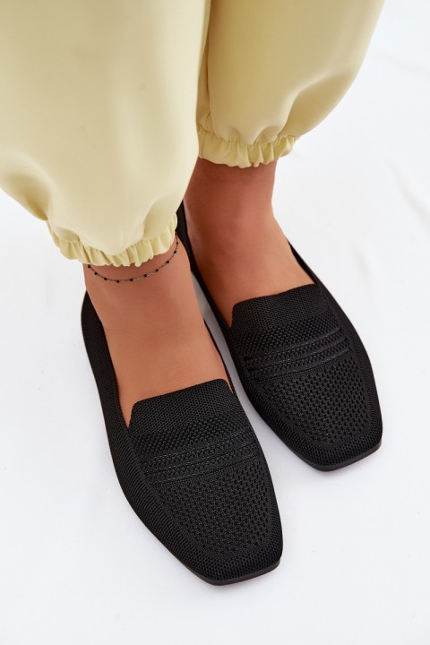 Women's Fabric Loafers Black Dorielle