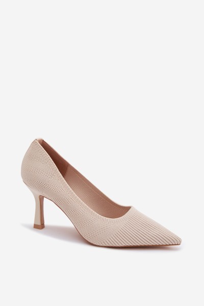 Fabric Heels Beige Lelissey 2