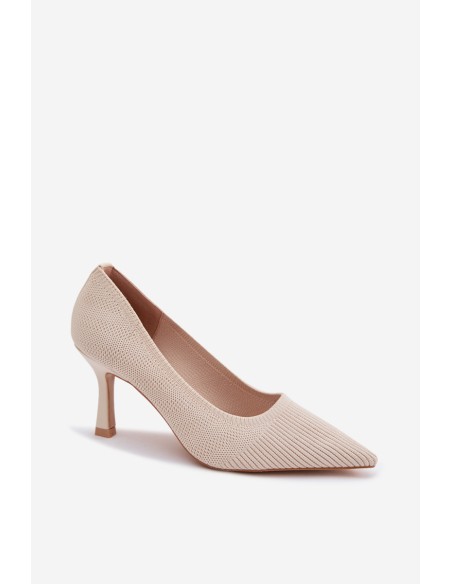 Fabric Heels Beige Lelissey