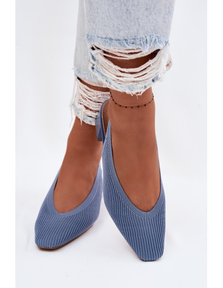 Material Women's Heeled Blue Sandals Marcellé