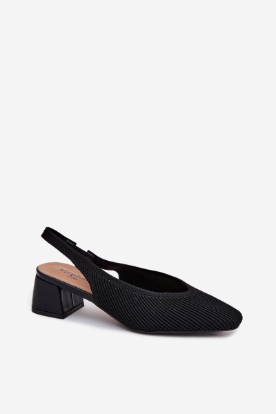 Material Women's High Heeled Black Sandals Marcelle 2