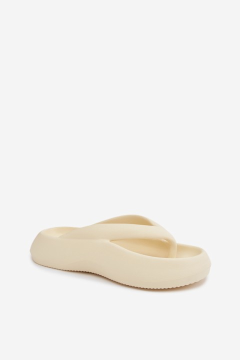 Women's Foam Flip Flops Light Beige Roux