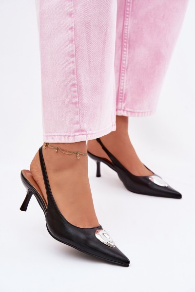 Women's High Heel Sandals with Decorative Detail Isadora