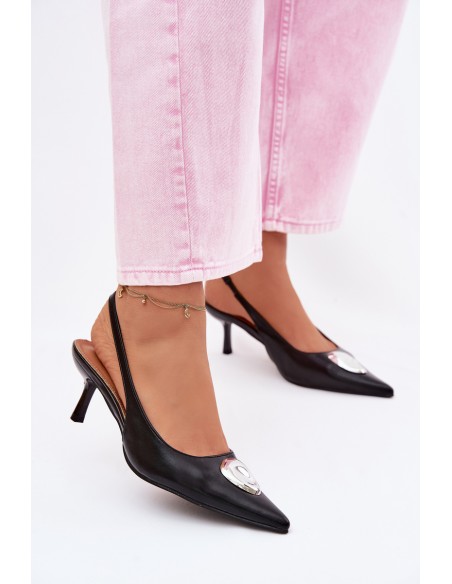 Women's High Heel Sandals with Decorative Detail Isadora