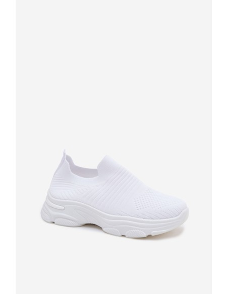 Material Slip-On Women's Sports Shoes White Floraine