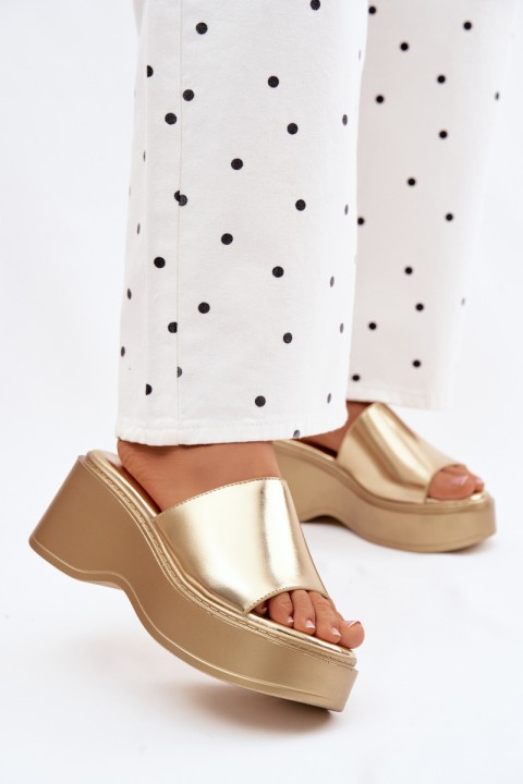 Women's Wedge Sandals Gold Virelia