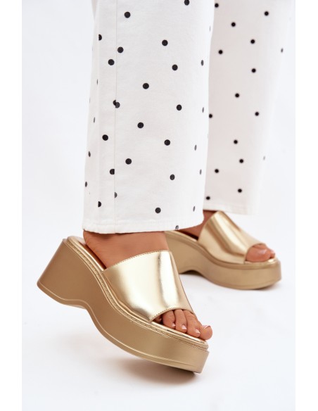Women's Wedge Sandals Gold Virelia