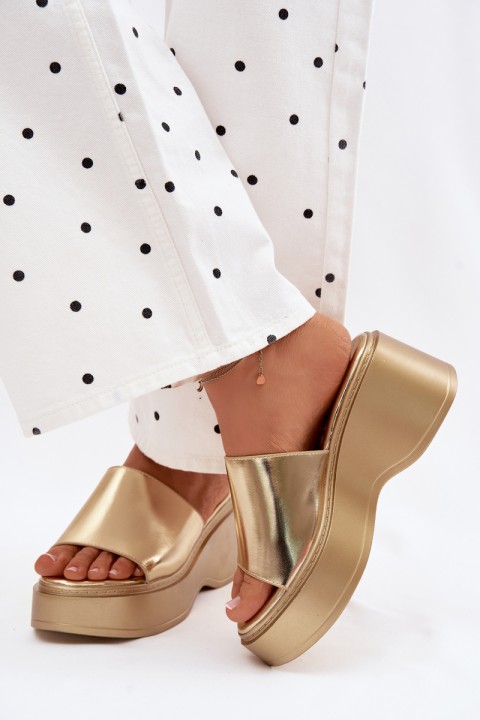 Women's Wedge Sandals Gold Virelia