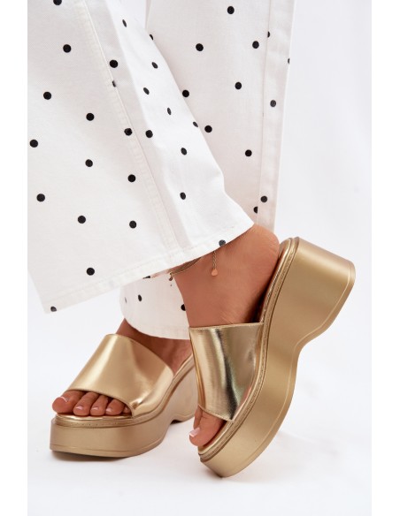 Women's Wedge Sandals Gold Virelia