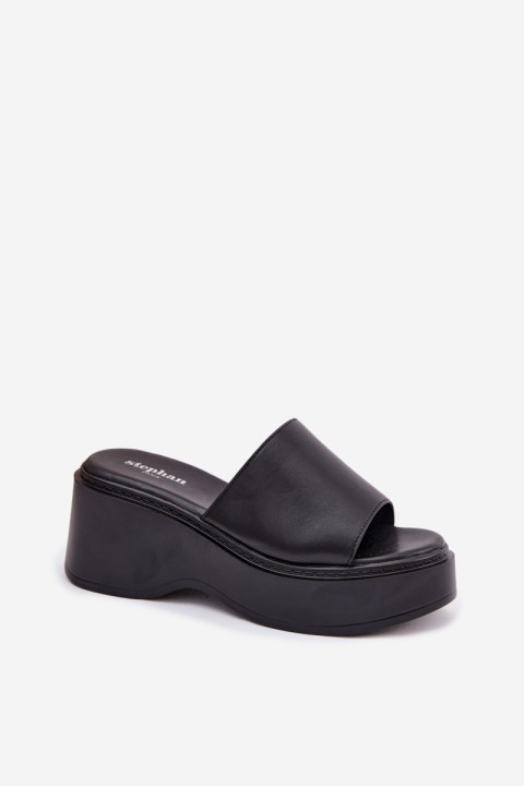 Women's Platform Black Sandals Virelia