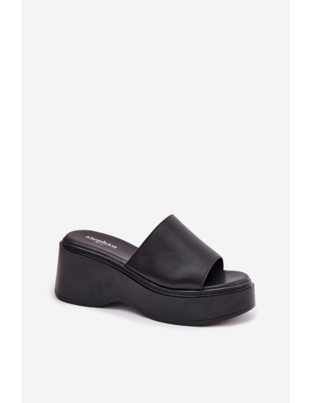 Women's Platform Black Sandals Virelia
