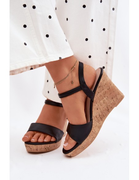 Women's Platform Sandals Black Clarabella