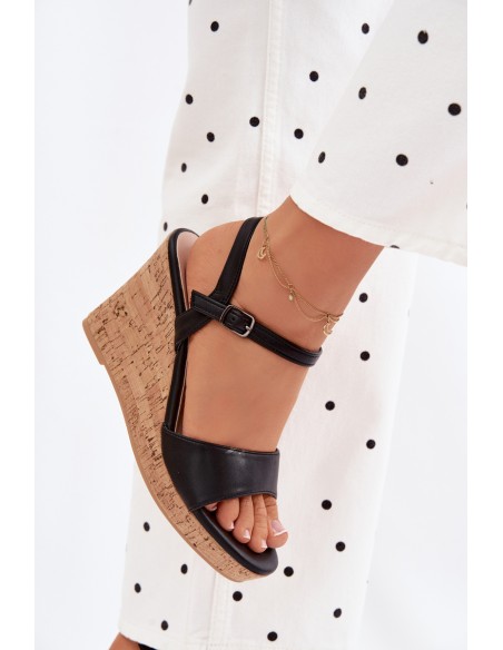 Women's Platform Sandals Black Clarabella