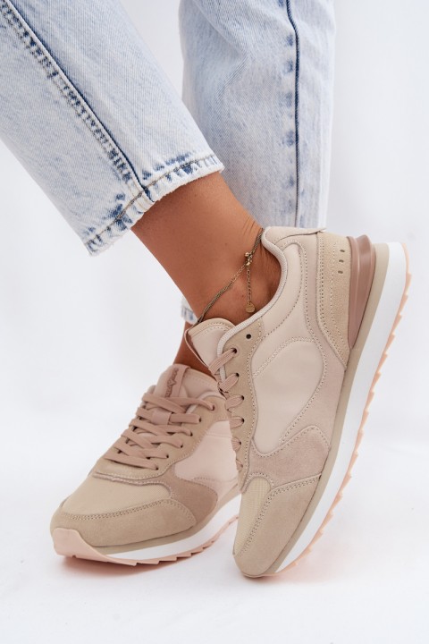 Women's Suede Sneakers McArthur MA2512W Beige