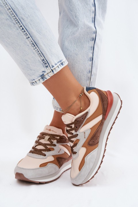 Women's Suede Sneakers McArthur MA253W Brown