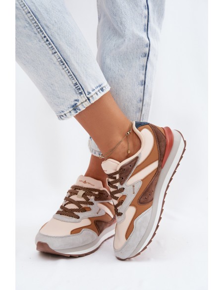 Women's Suede Sneakers McArthur MA253W Brown