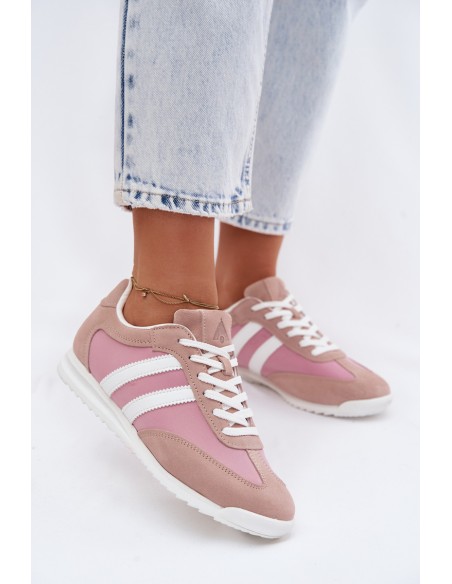 Suede Women's Sneakers Sports Shoes McArthur MA258W Pink