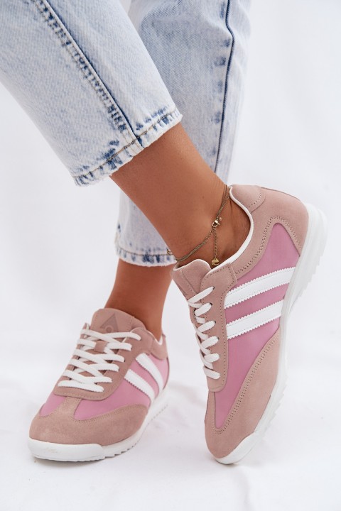 Suede Women's Sneakers Sports Shoes McArthur MA258W Pink