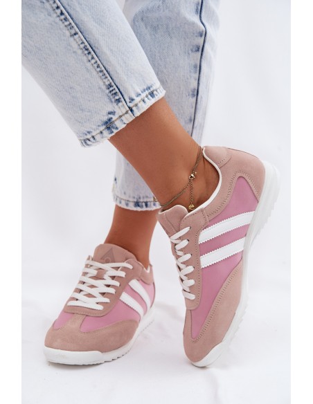 Suede Women's Sneakers Sports Shoes McArthur MA258W Pink