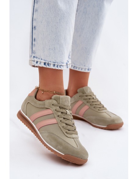 Suede Women's Sneakers Sports Shoes McArthur MA258W Green