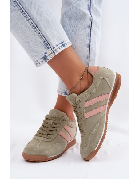 Suede Women's Sneakers Sports Shoes McArthur MA258W Green