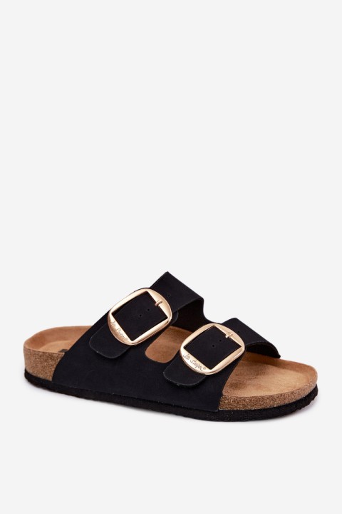 Women's Cork Sole Sandals With Straps Lee Cooper LCW-26-35-4455L Black