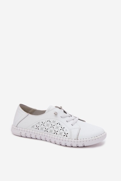 Flaria Perforated Leather Sneakers 2