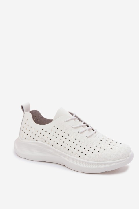 Women's Openwork Sports Sneakers White Heressa