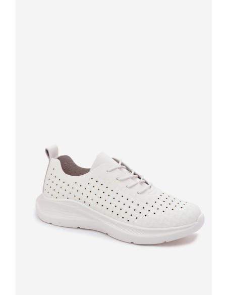 Women's Openwork Sports Sneakers White Heressa