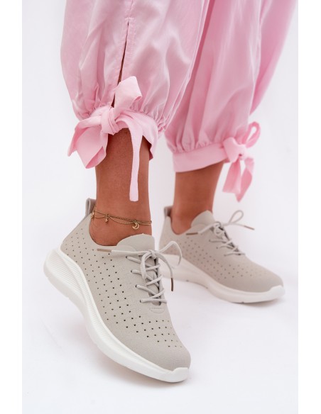 Women's Mesh Sports Sneakers Gray Heressa