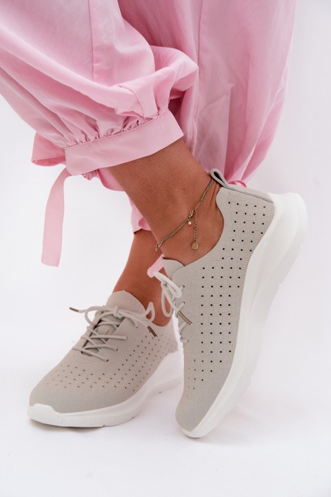 Women's Mesh Sports Sneakers Gray Heressa