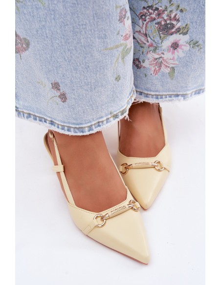 Women's High Heel Sandals With Pointed Toes Yellow Felessa